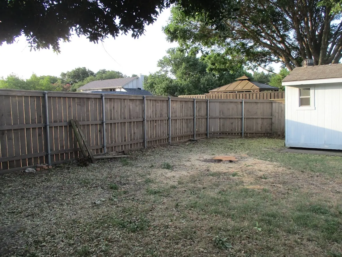 Cleared yard after professional tree removal in Elk City